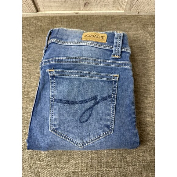 Jordache Girls 12 Slim Skinny Jeans Medium Wash Denim Adj Waist - Picture 3 of 8